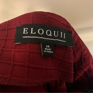 Eloquii Red Textured Garment